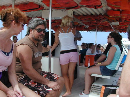 on our way to Sting Ray City